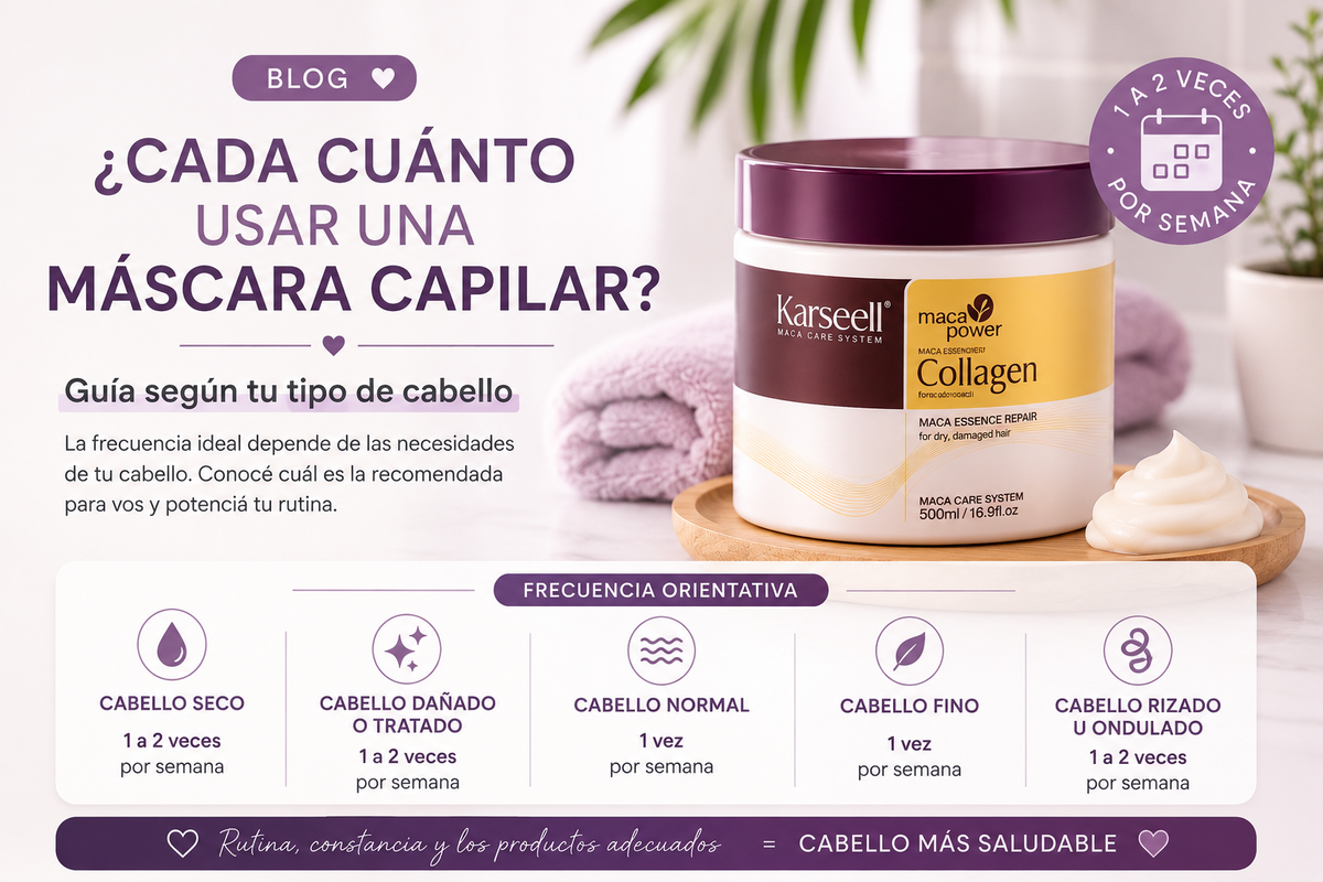 ¿Cada cuánto usar una máscara capilar? Guía según tu tipo de cabello