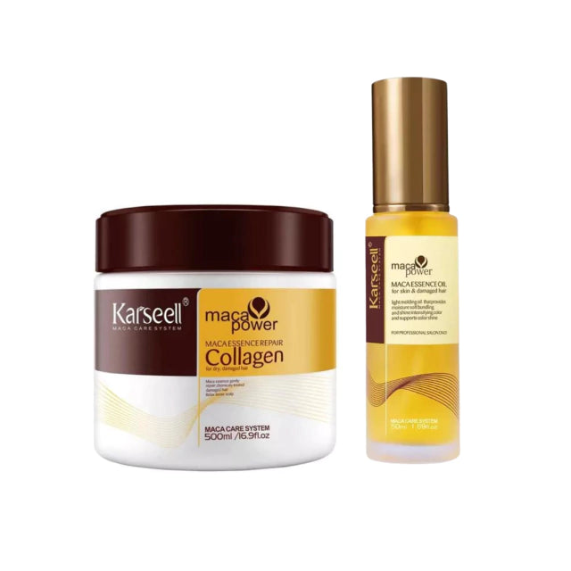 Kit Karseell Máscara Collagen 500g + Maca Essence Oil 50ml